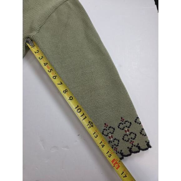 JERSILD Green Nordic Button Down Cardigan Sweater Made In USA XL - Picture 7 of 9